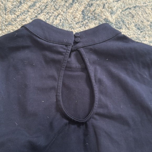 Modcloth Partners in Poise Twofer Dress Navy Tweed mod Pockets Career L - Picture 7 of 8